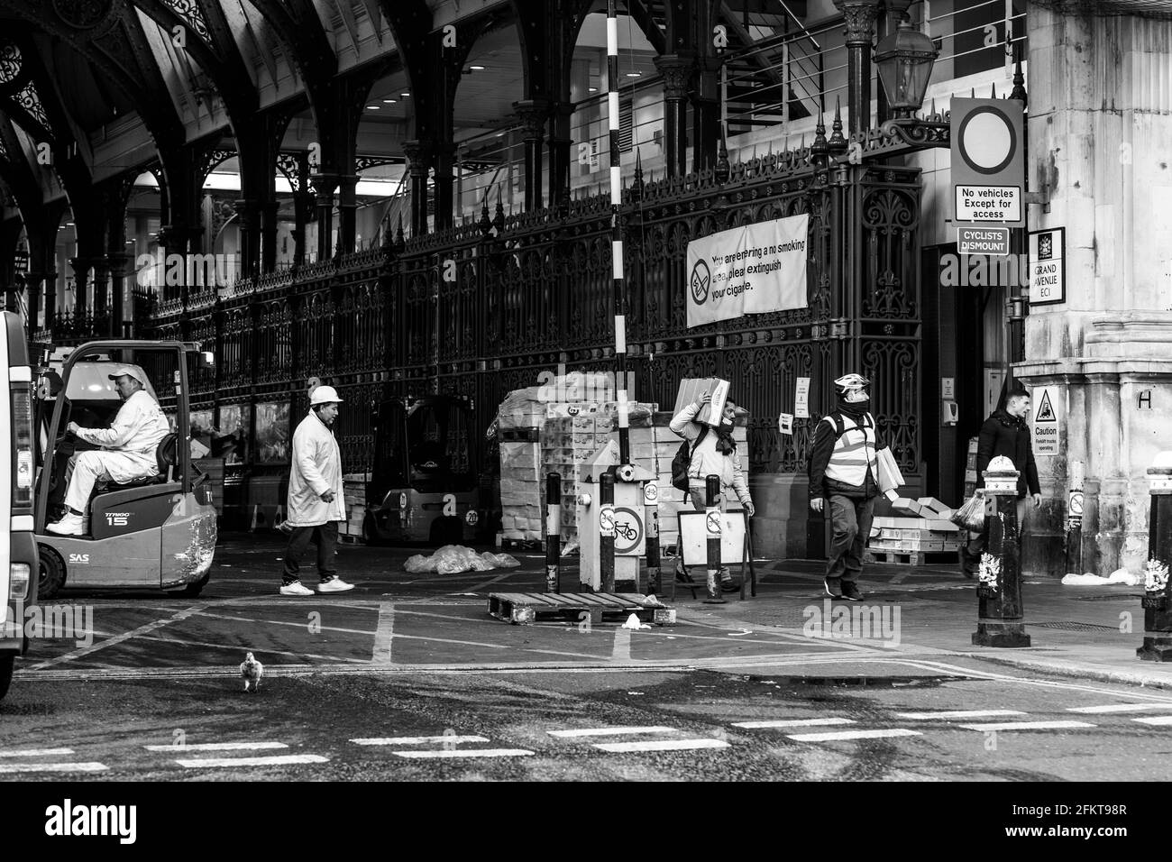 Intorno allo storico mercato di Smithfield Foto Stock