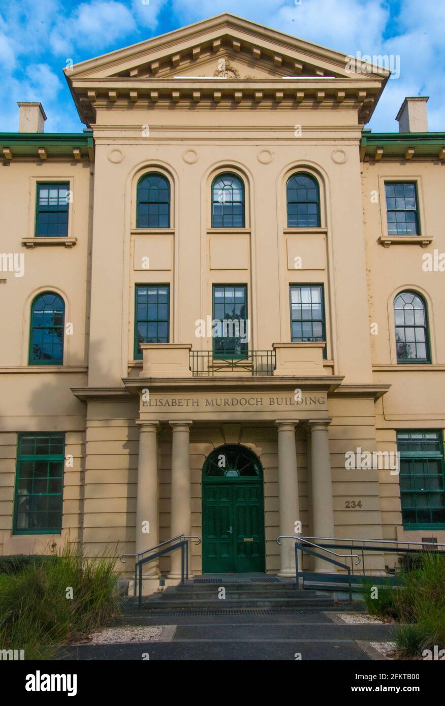 Edificio Elisabeth Murdoch presso il Victorian College of the Arts di St Kilda Road nel quartiere di Southbank, Melbourne, Australia. Foto Stock