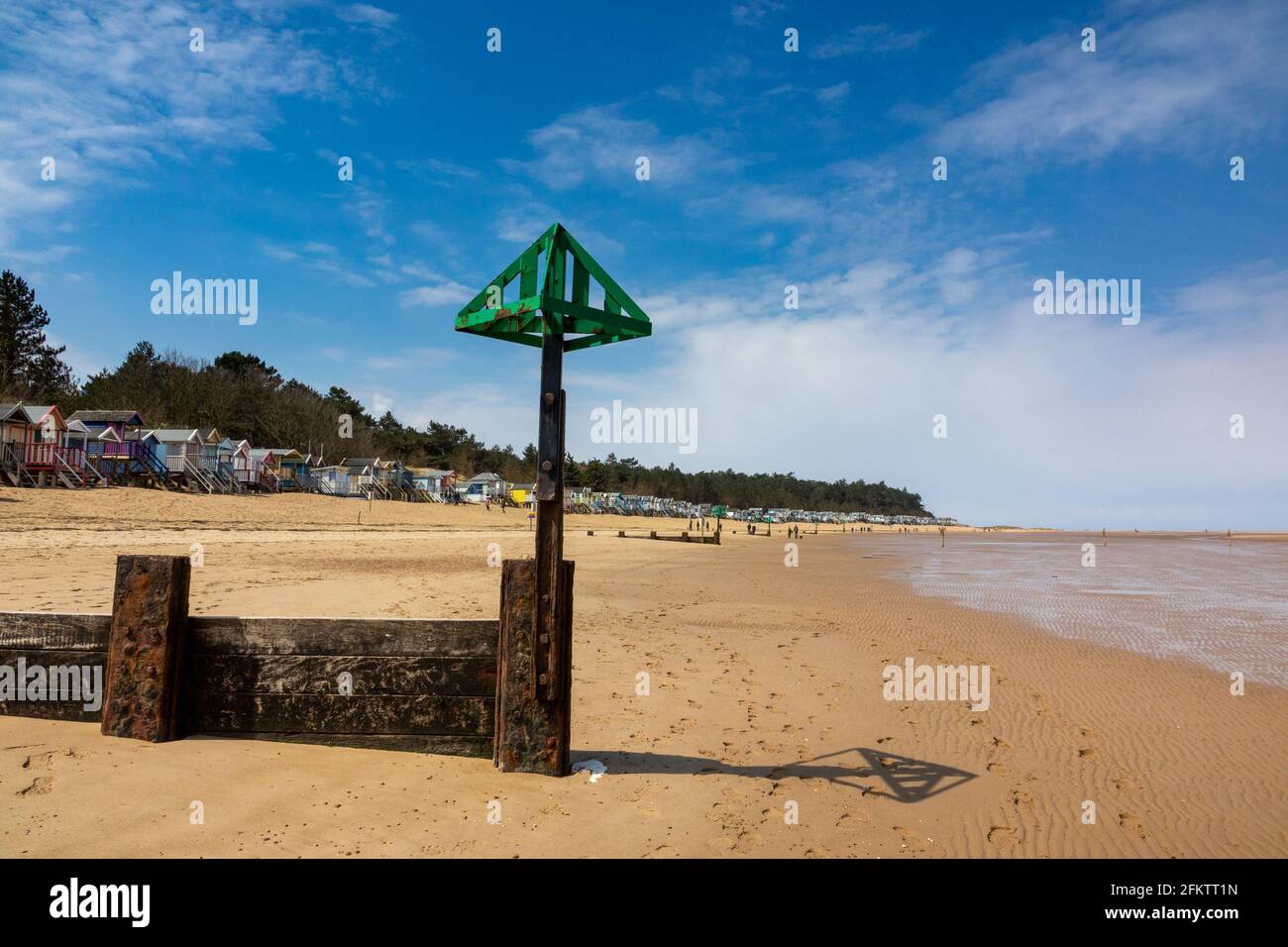Wells Beach Foto Stock