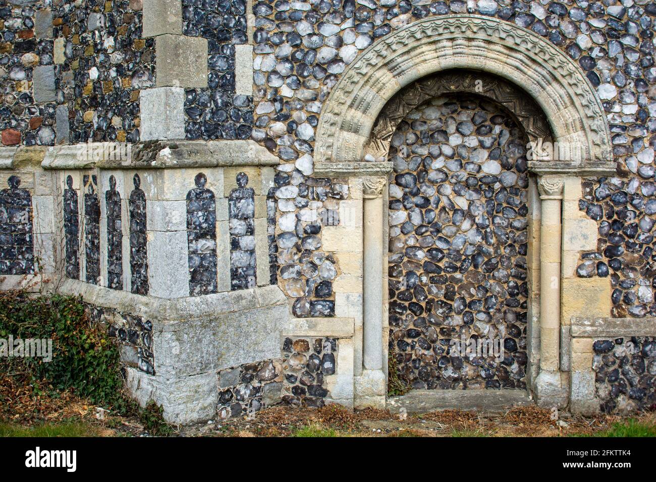 Lappenhoe, San Botolph, cimitero della chiesa Foto Stock