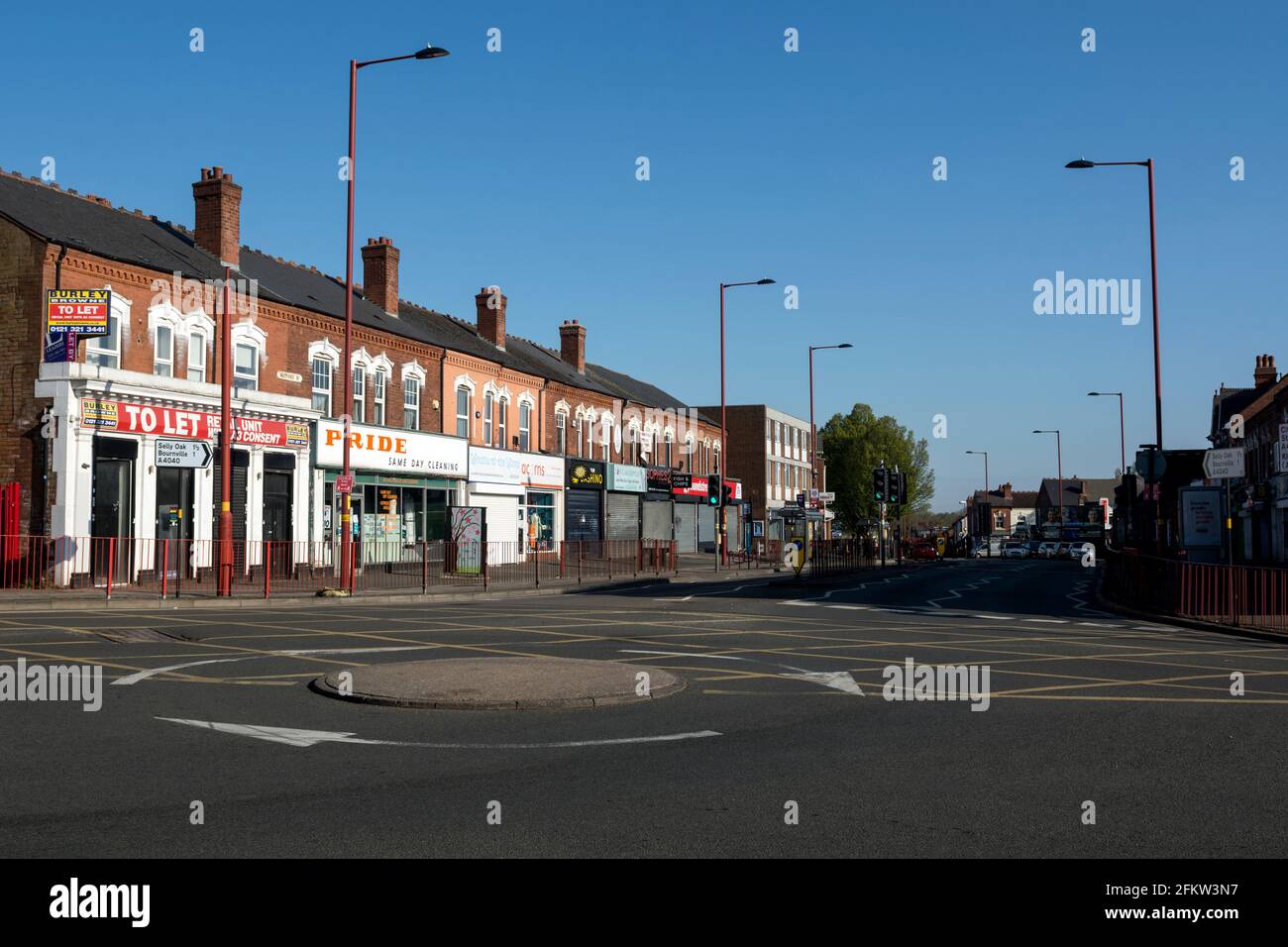 Negozi a Watford Road, Cotteridge, Birmingham, West Midlands, Inghilterra, REGNO UNITO Foto Stock
