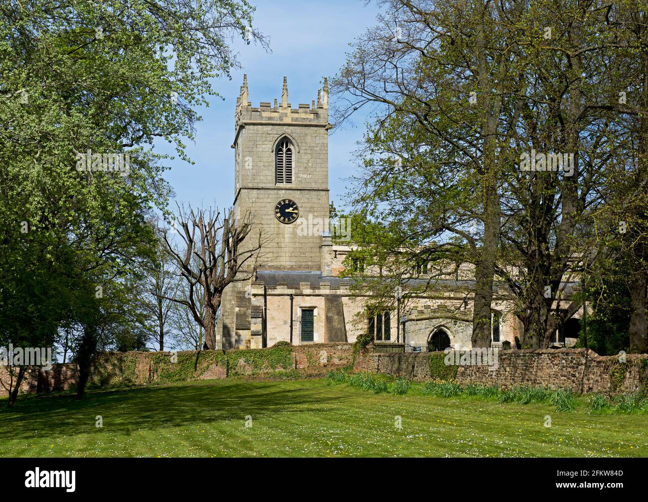 Sant'Andrea Chiesa, Epworth, North Lincolnshire, England Regno Unito Foto Stock