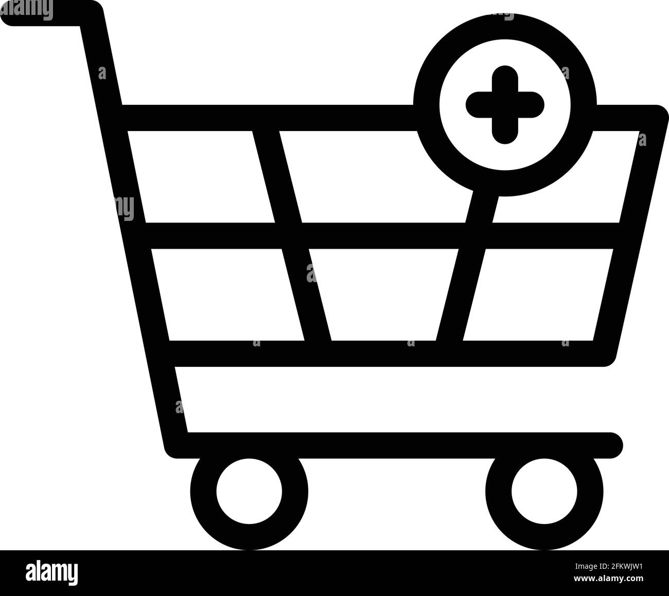 Icona Aggiungi al carrello Illustrazione Vettoriale