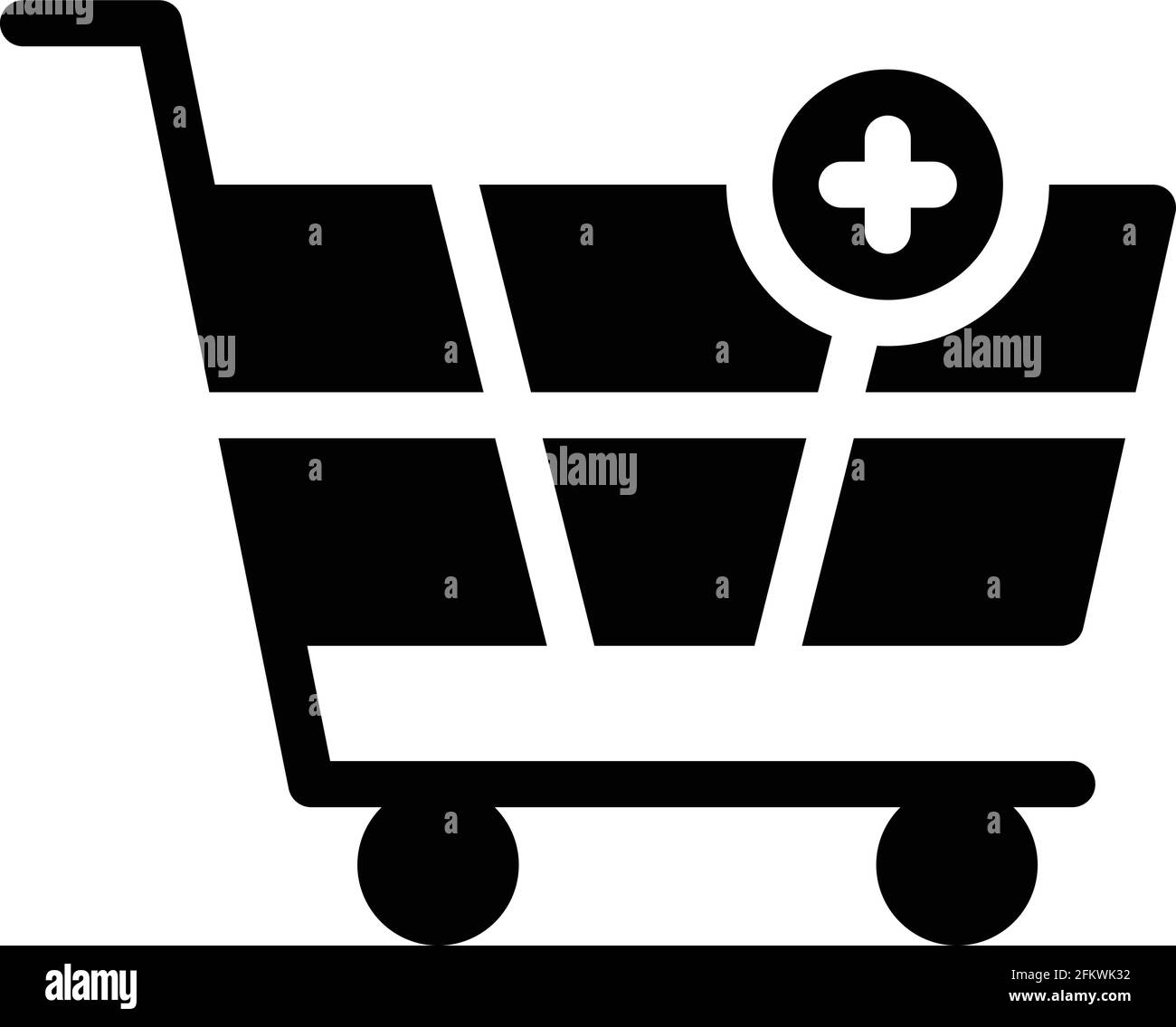 Icona Aggiungi al carrello Illustrazione Vettoriale