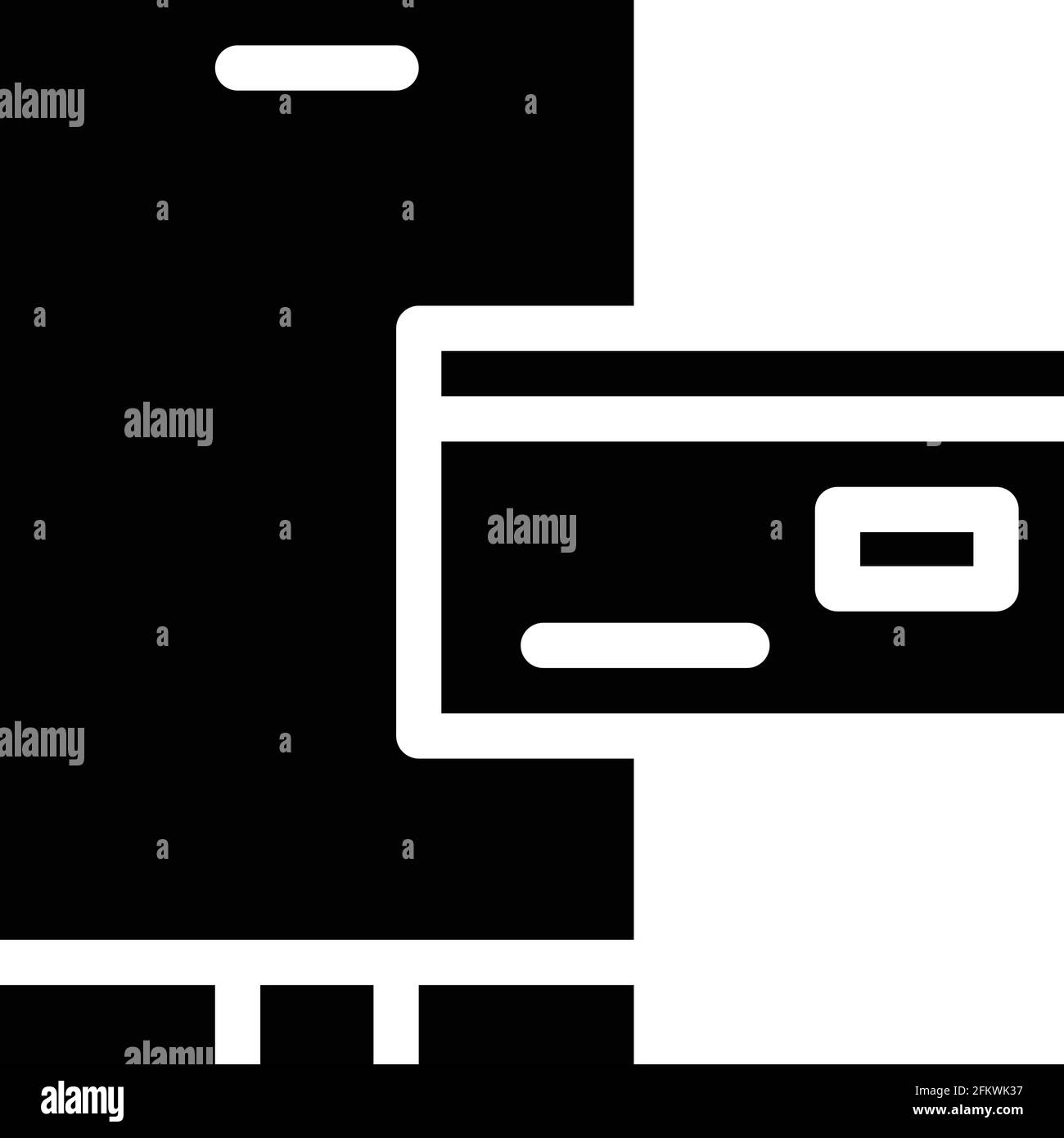 Il pagamento on-line icona Illustrazione Vettoriale