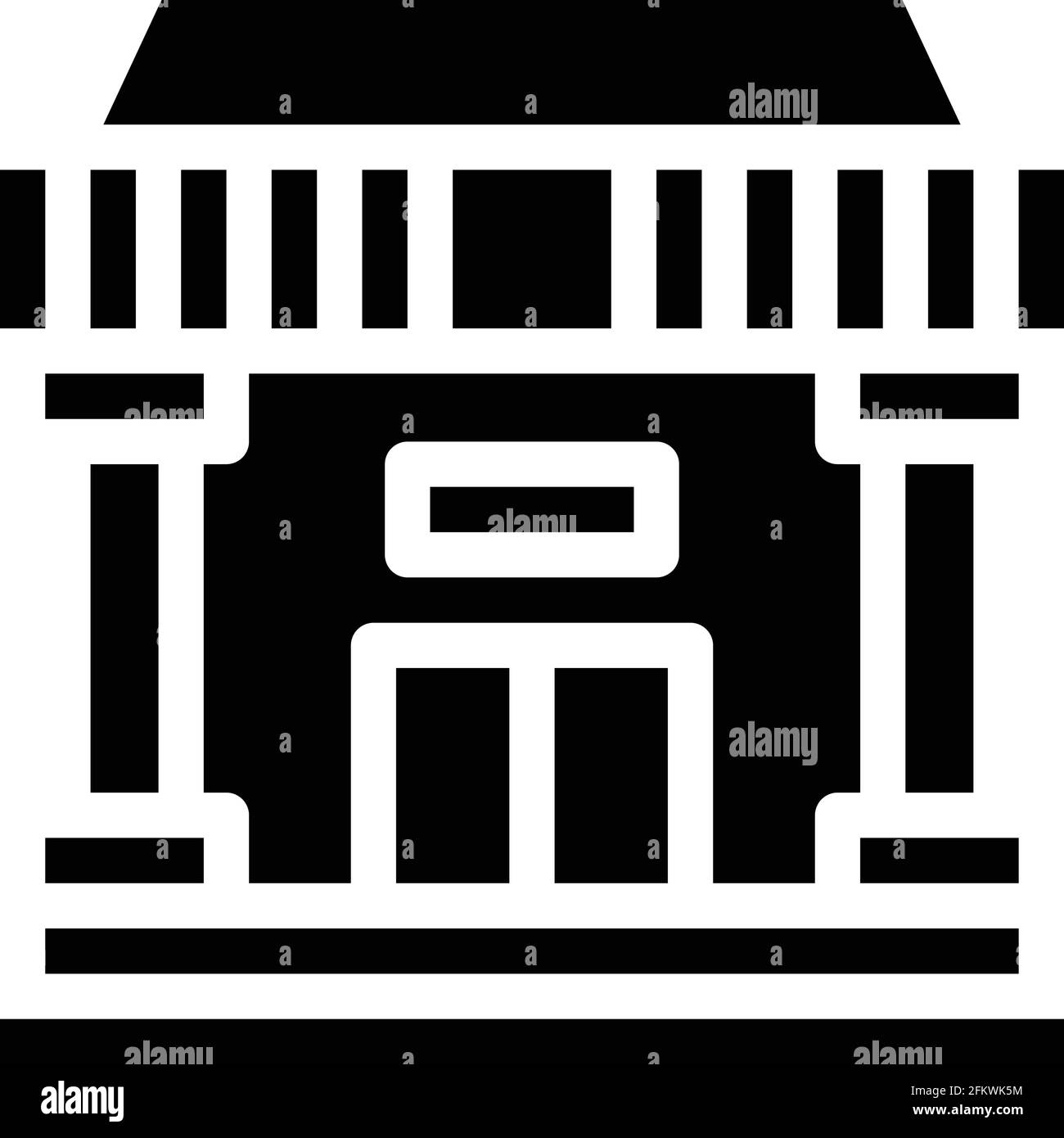 Icona vettore bancario Illustrazione Vettoriale