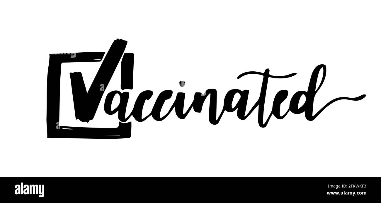 Relax sono vaccinato. Scritta per maschera medica o maglietta. Prevenzione del coronavirus. Arrestare il concetto COVID Illustrazione Vettoriale