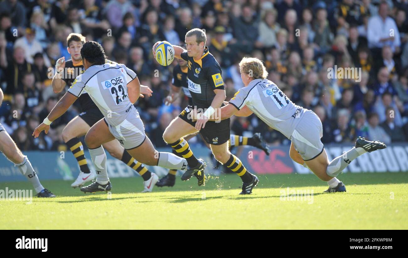 WASPS V LEICESTER. 18/8/2010. DAVE WALDER. IMMAGINE DAVID ASHDOWN Foto Stock