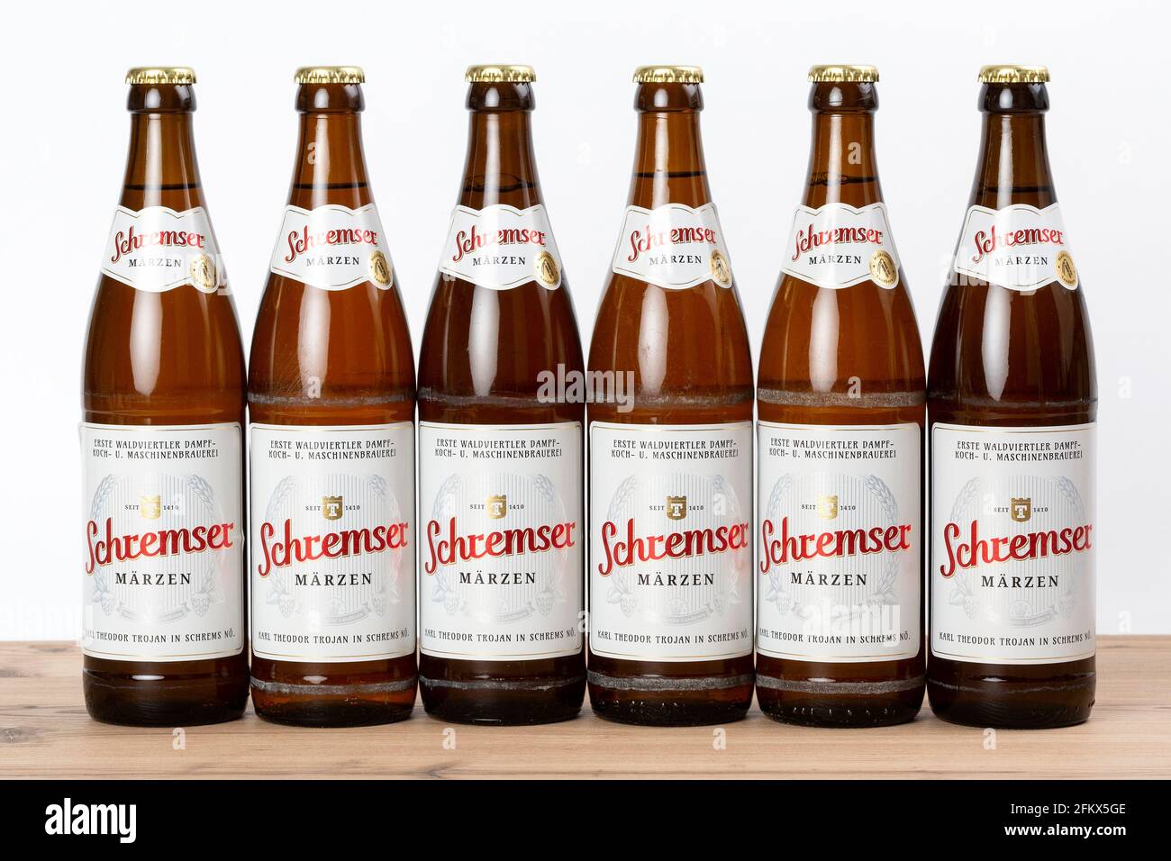 Birra Schremser, Birreria Schrems, Austria Foto Stock