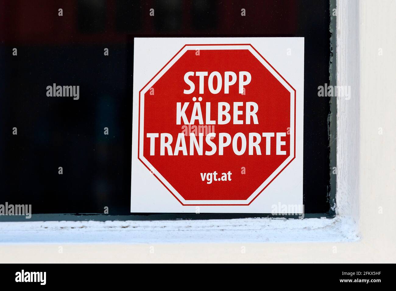 Adesivo, Transports Stop vites, VGT Foto Stock