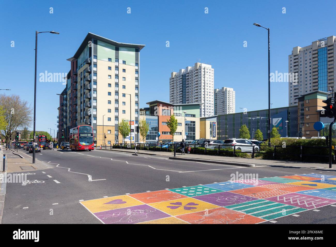 Edmonton Green Shopping Center, The Broadway, Edmonton, London Borough of Enfield, Greater London, England, Regno Unito Foto Stock