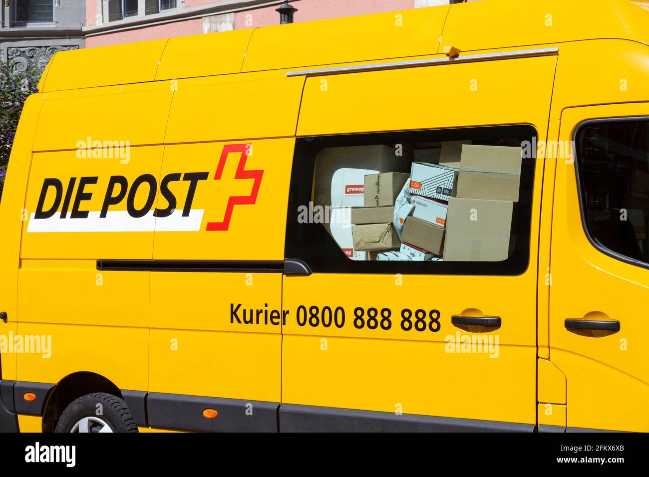 AutoPostale, la posta Svizzera Foto Stock