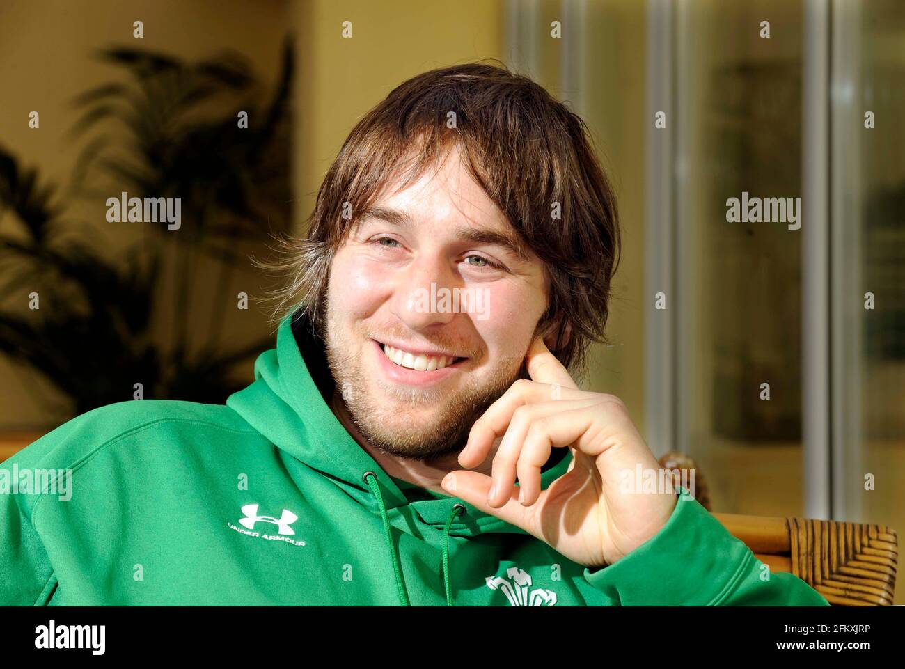 RYAN JONES WALES, CAPITANO DI RUGBY. 5/3/2009. IMMAGINE DAVID ASHDOWN Foto Stock