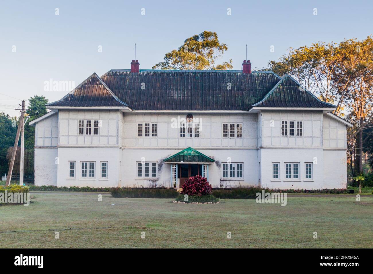 Residenza coloniale a Pyin Oo Lwin, Myanmar Foto Stock