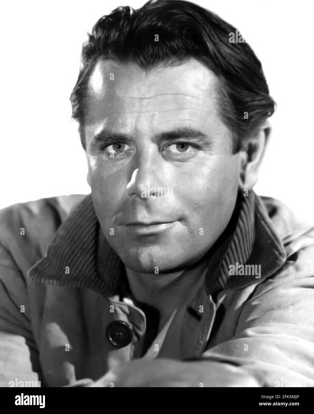 Glenn Ford. Ritratto dell'attore canadese-americano, Gwyllyn Samuel Newton 'Glenn' Ford (1916-2006), foto pubblicitaria, 1955 Foto Stock