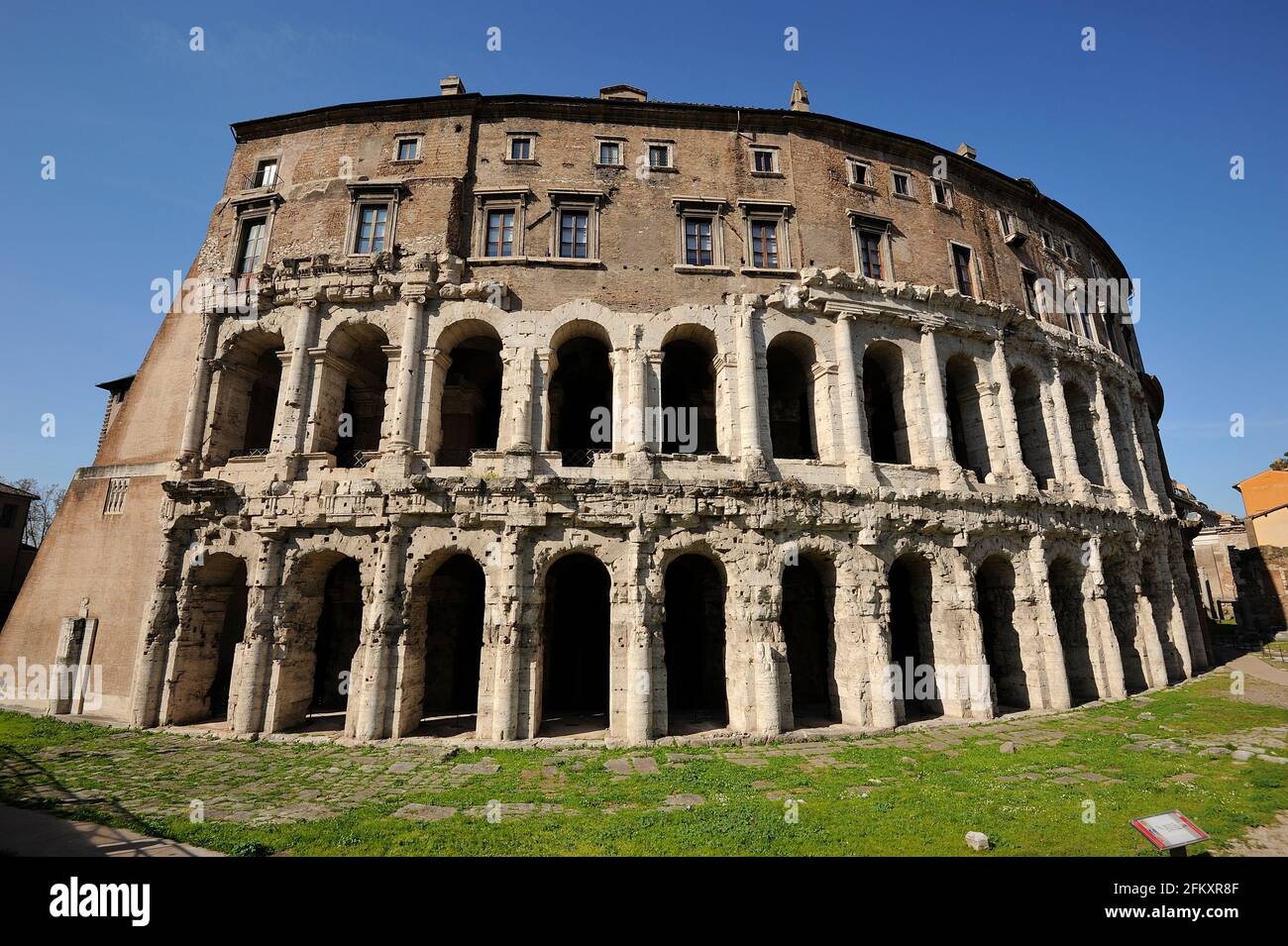 Italia, Roma, Teatro Marcellus Foto Stock