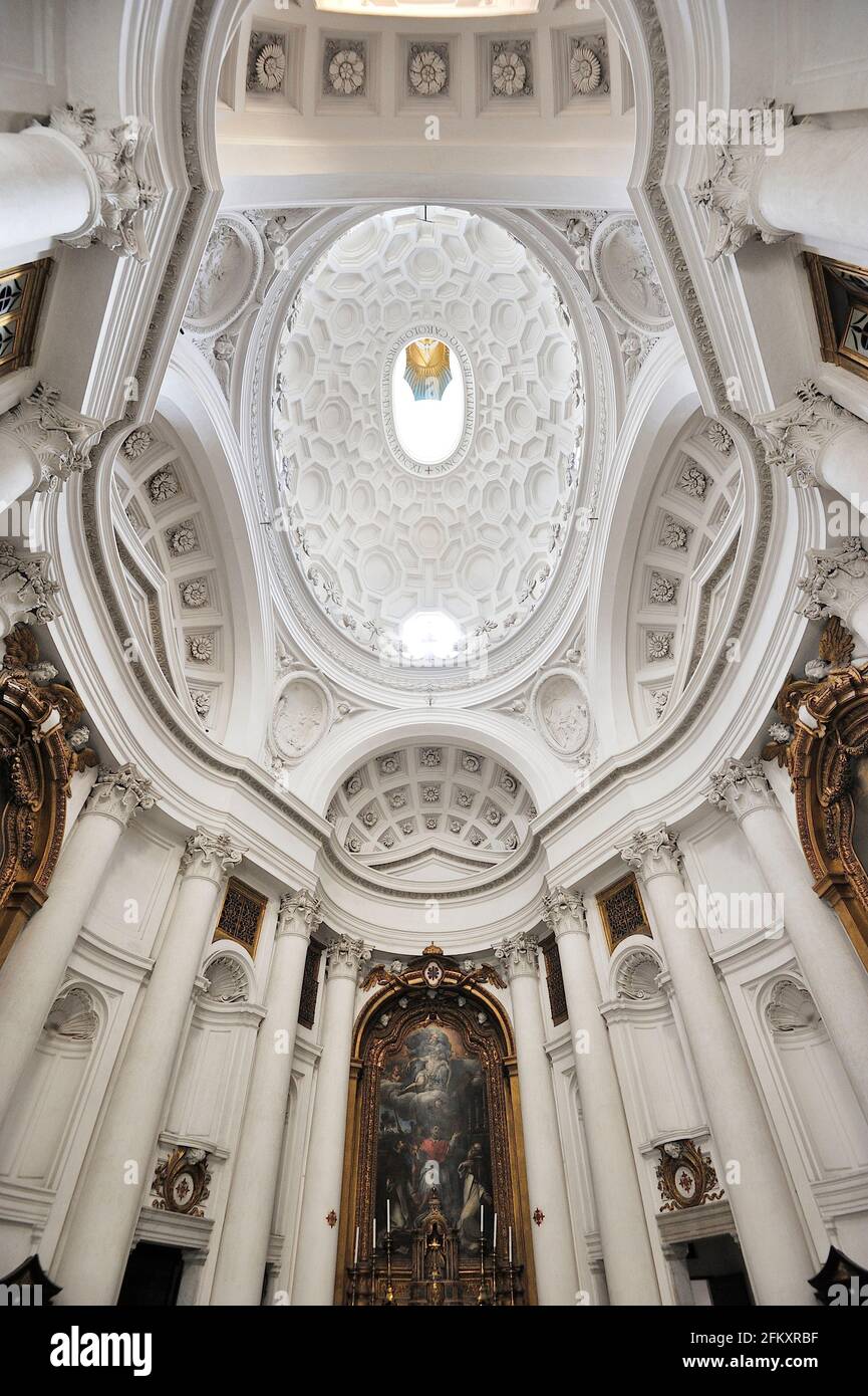 Italia, Roma, chiesa di San Carlo alle quattro Fontane (XVII secolo) Foto Stock