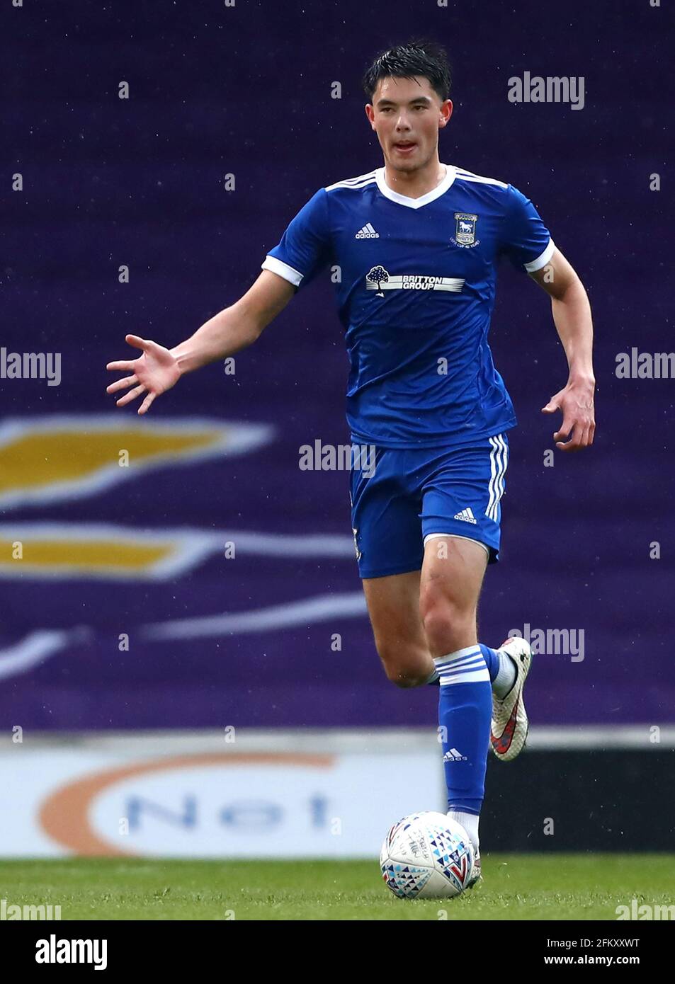 Elkan Baggott of Ipswich Town - Ipswich Town U18 contro Sheffield United U18, fa Youth Cup, Portman Road, Ipswich, Regno Unito - 30 aprile 2021 Foto Stock