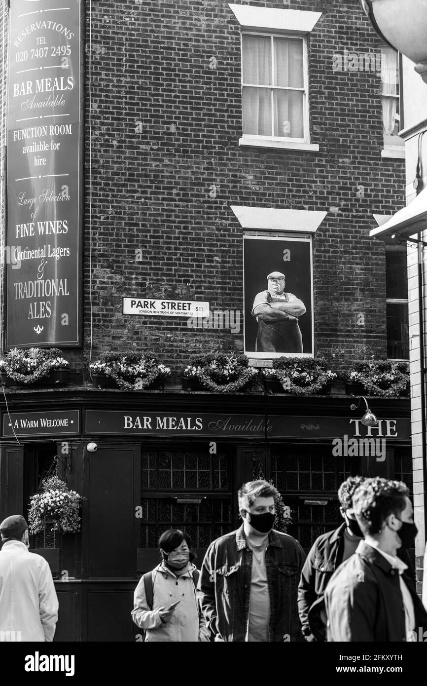 London Bridge e Borough Market Foto Stock