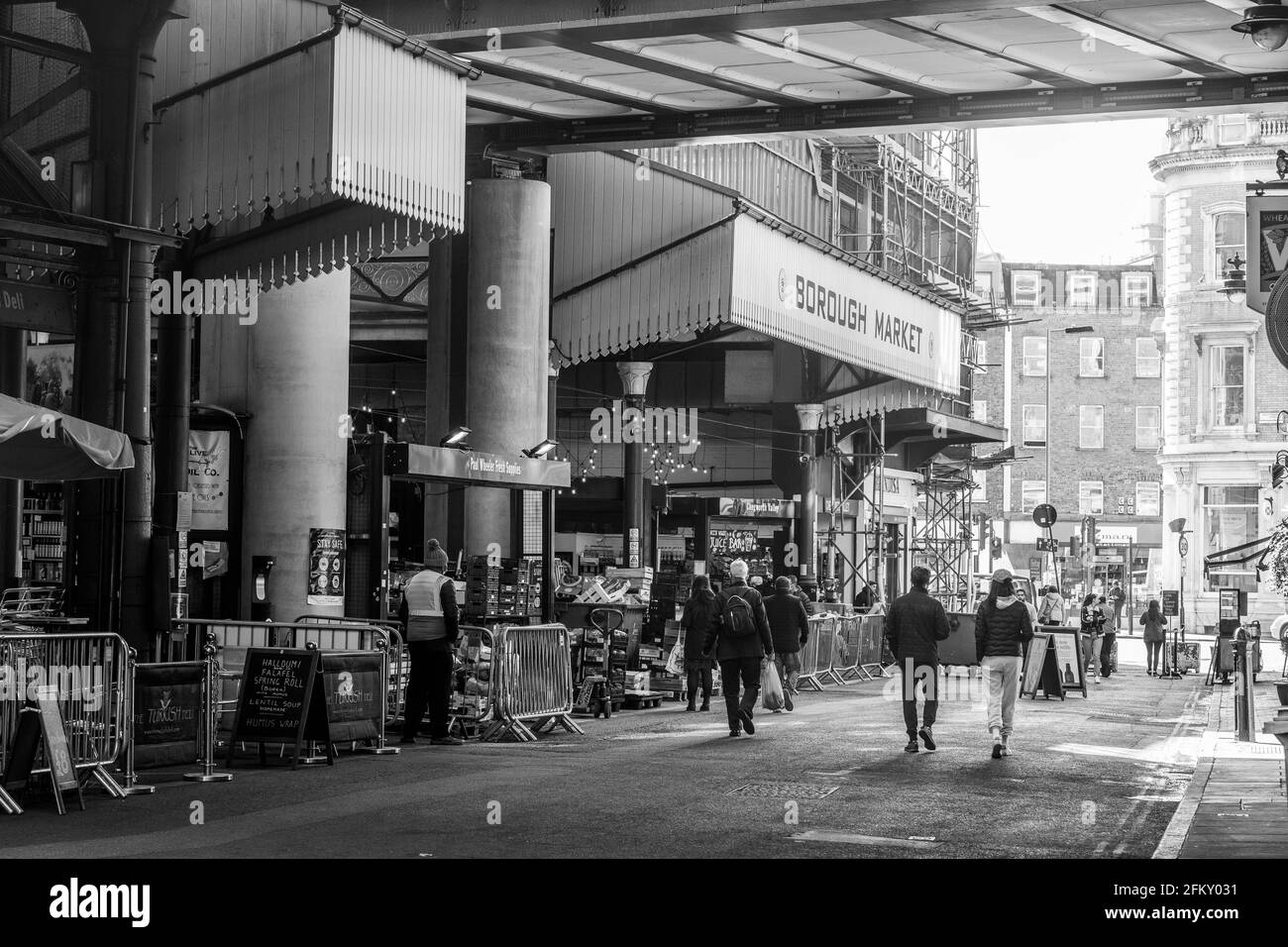 London Bridge e Borough Market Foto Stock