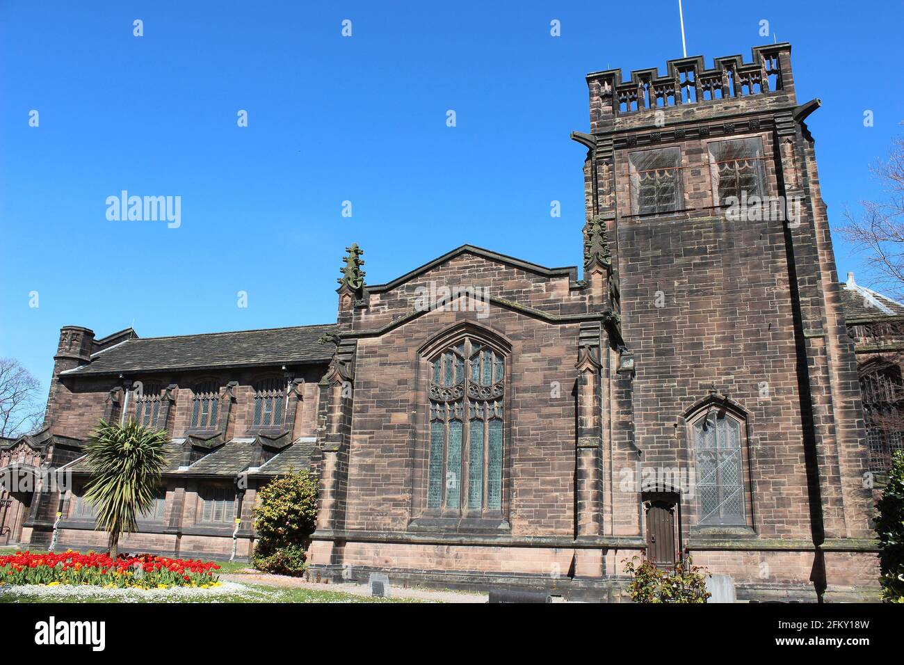 Christ Church, Port Sunlight, Wirral, Regno Unito Foto Stock