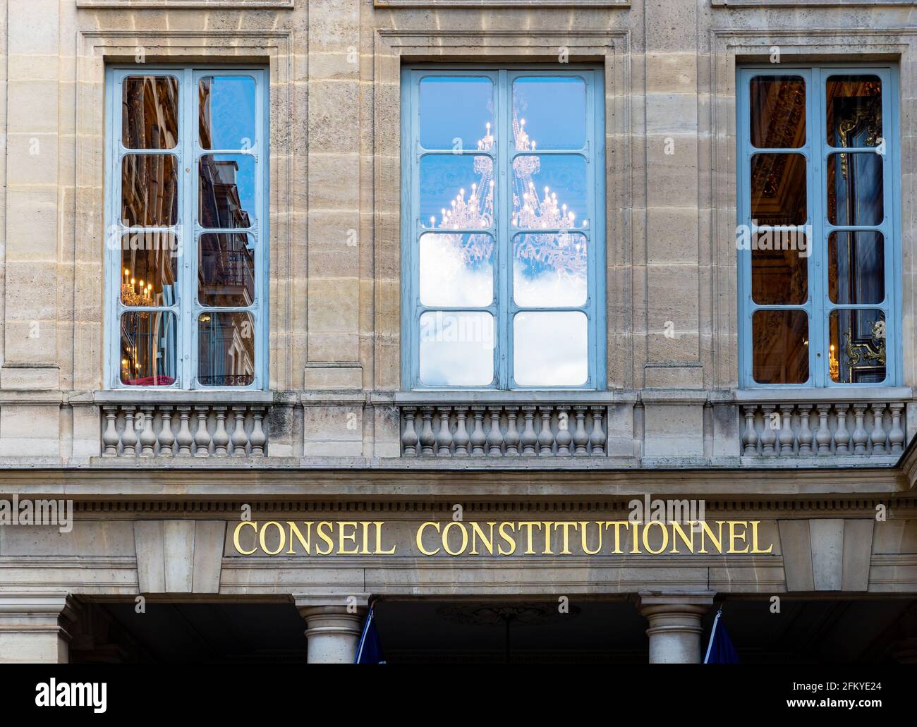 Francese del Consiglio costituzionale - Parigi, Francia Foto Stock