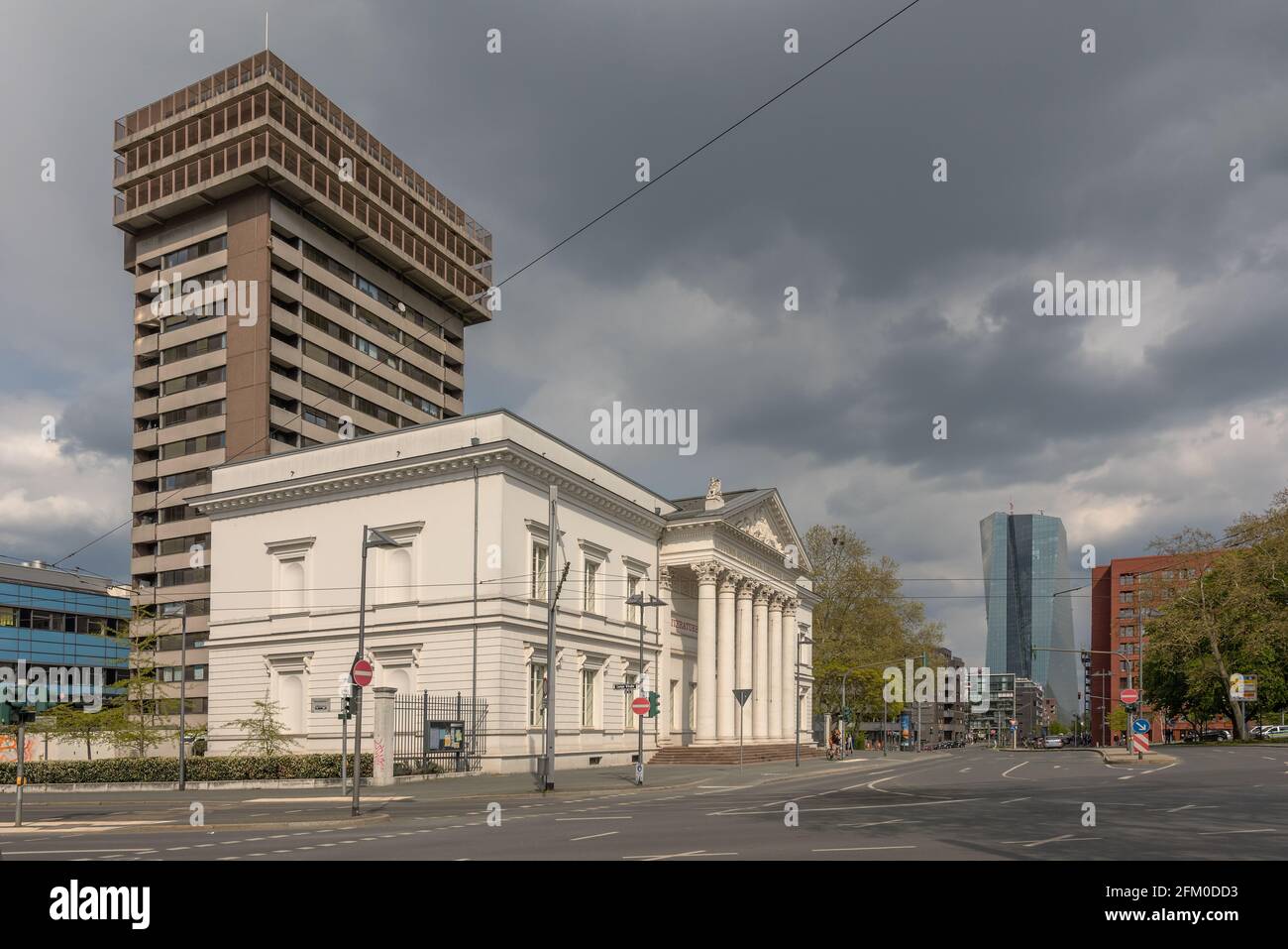 Sede della Casa della Letteratura di Francoforte nella ricostruita Biblioteca della Città Vecchia, Germania Foto Stock