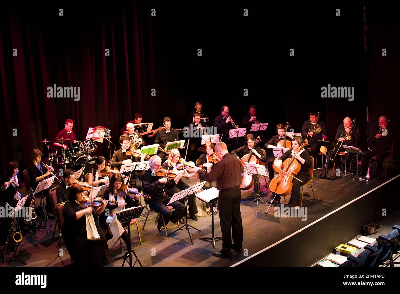 Orchestra leggera in concerto, Dogana House South Shields 2009 Foto Stock