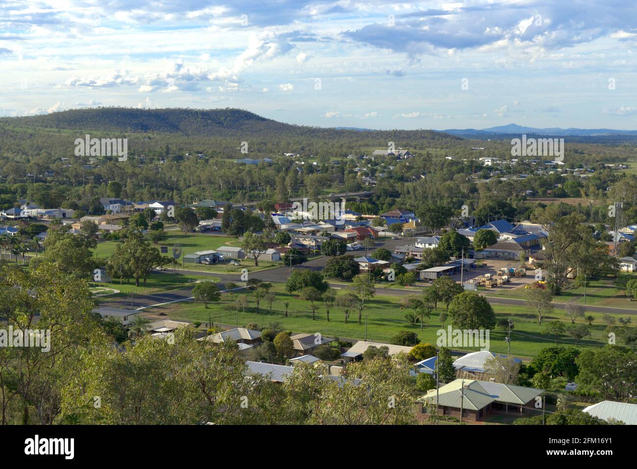 Vista dall'Archer Lookout su Gayndah Queensland Australia Foto Stock