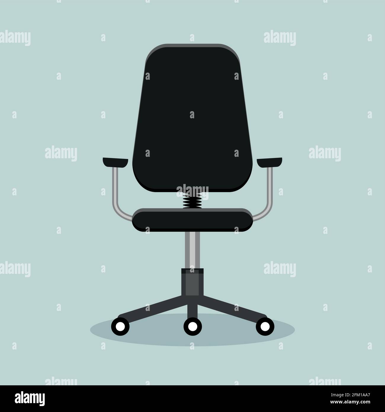 Immagine dell'icona della sedia da tavolo nera Illustrazione Vettoriale