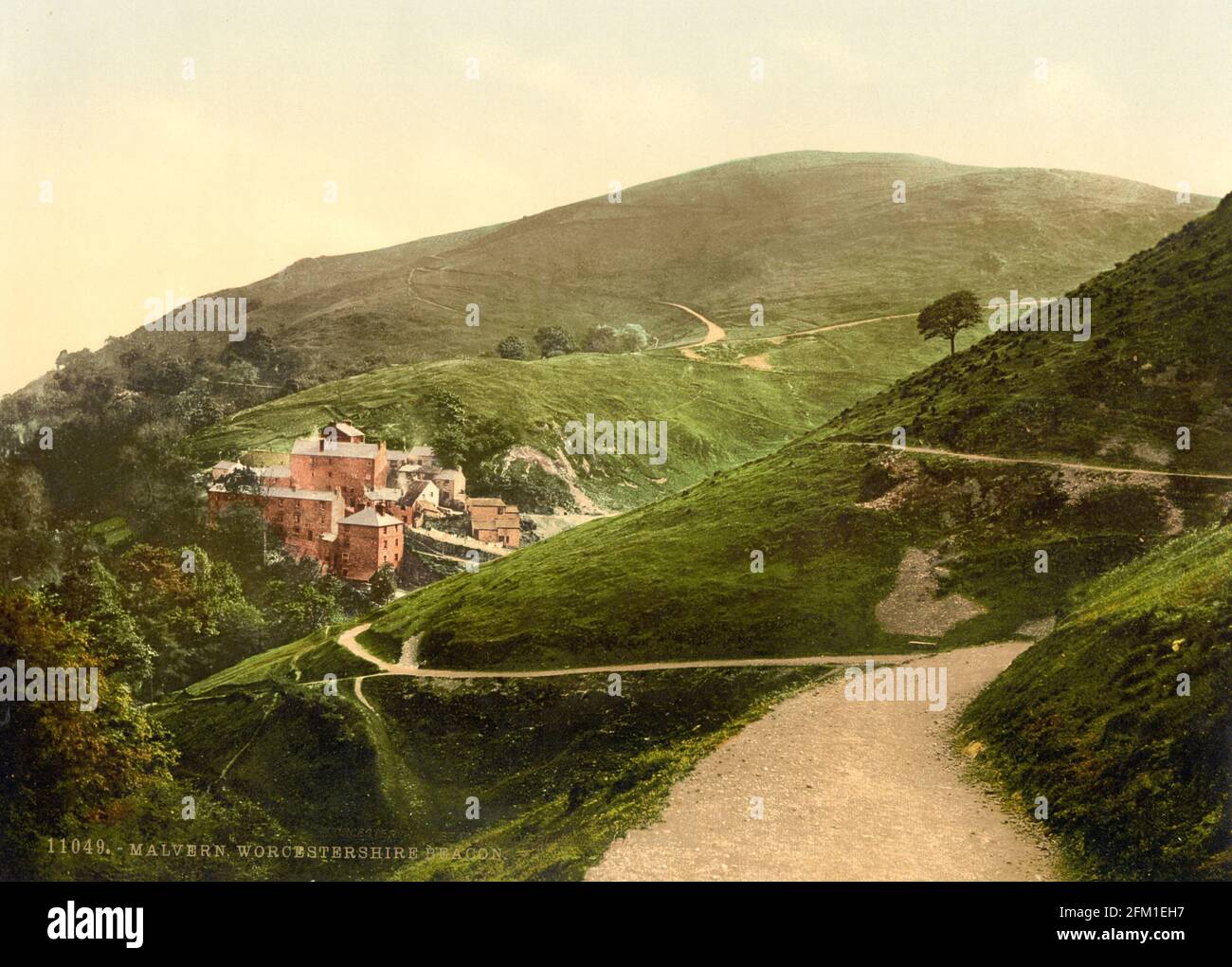 Malvern Hills nel Worcestershire circa 1890-1900 Foto Stock
