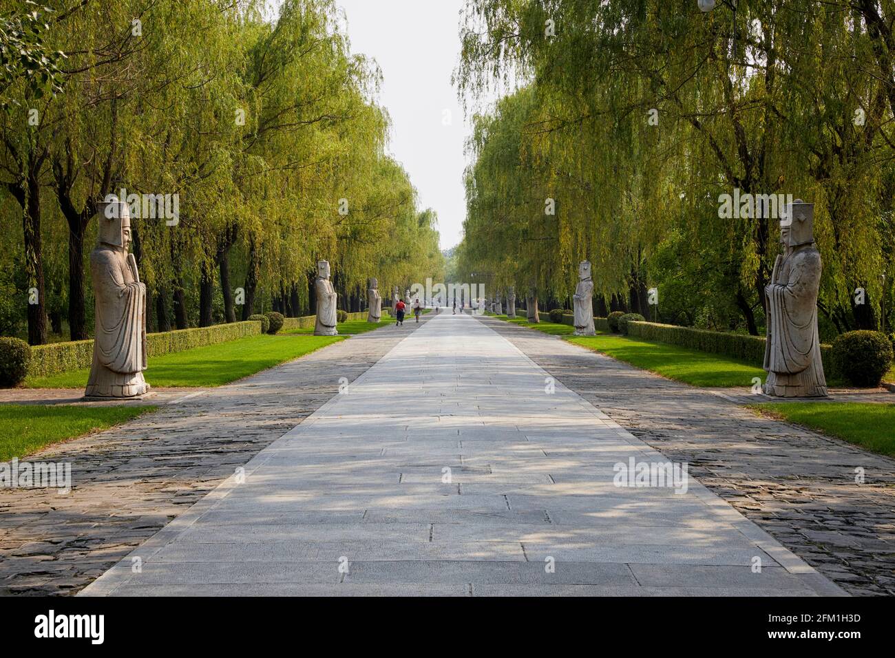 Ministri della Via Sacra del merito Via Divina Changling Pechino Shi Cina Asia, UNESCO, sito Patrimonio dell'Umanità Foto Stock