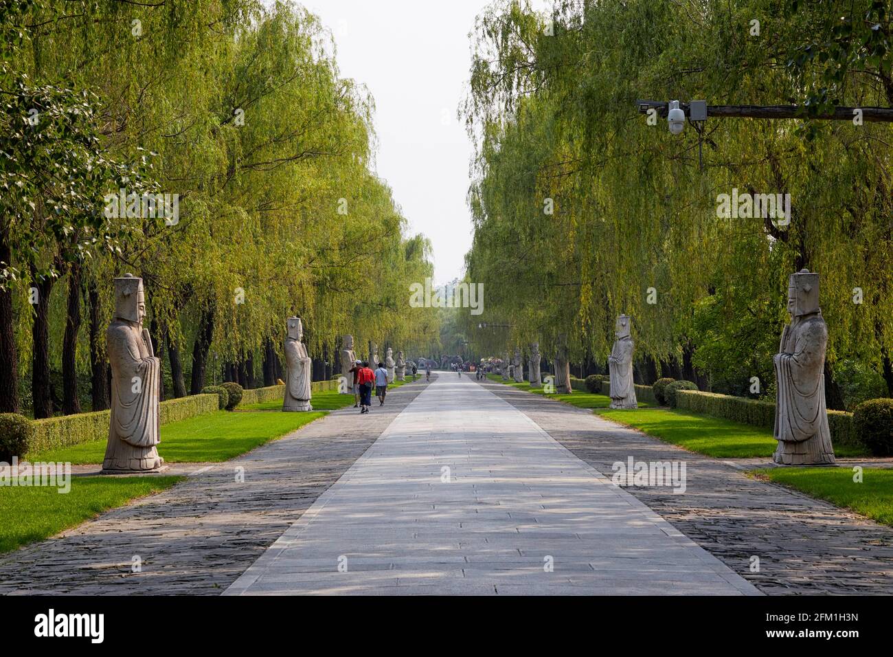Ministri della Via Sacra del merito Via Divina Changling Pechino Shi Cina Asia, UNESCO, sito Patrimonio dell'Umanità Foto Stock