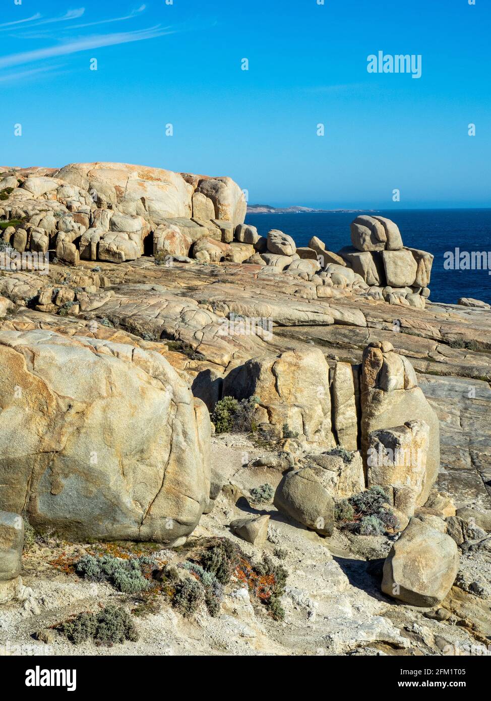 Formazioni rocciose di granito tra il Gap e il Natural Bridge nel Parco Nazionale di Torndirrup Albany Australia Occidentale. Foto Stock