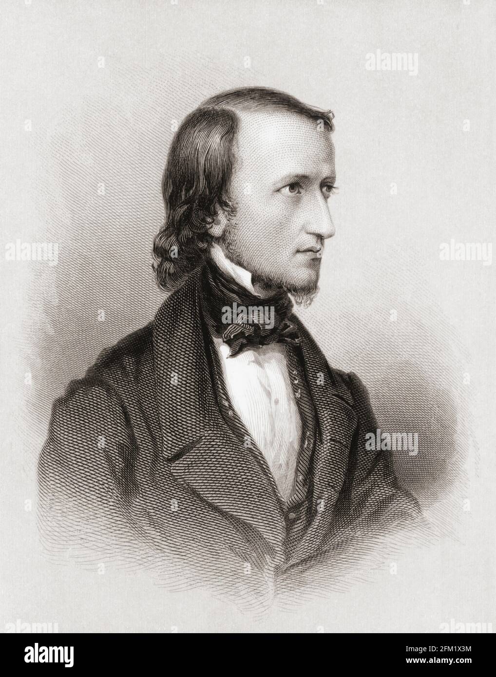 George Long Duyckinck, 1823 - 1863. Autore americano. Dopo un'incisione della fine del XIX secolo. Foto Stock