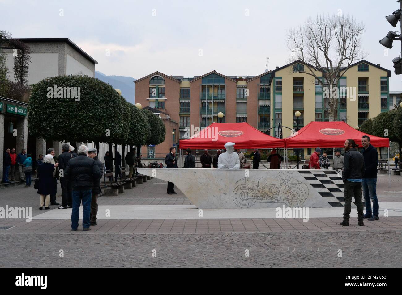 Raduno Moto Guzzi, Mandello del Lario, Lago di Como, Lombardia, Italia, Europa Foto Stock