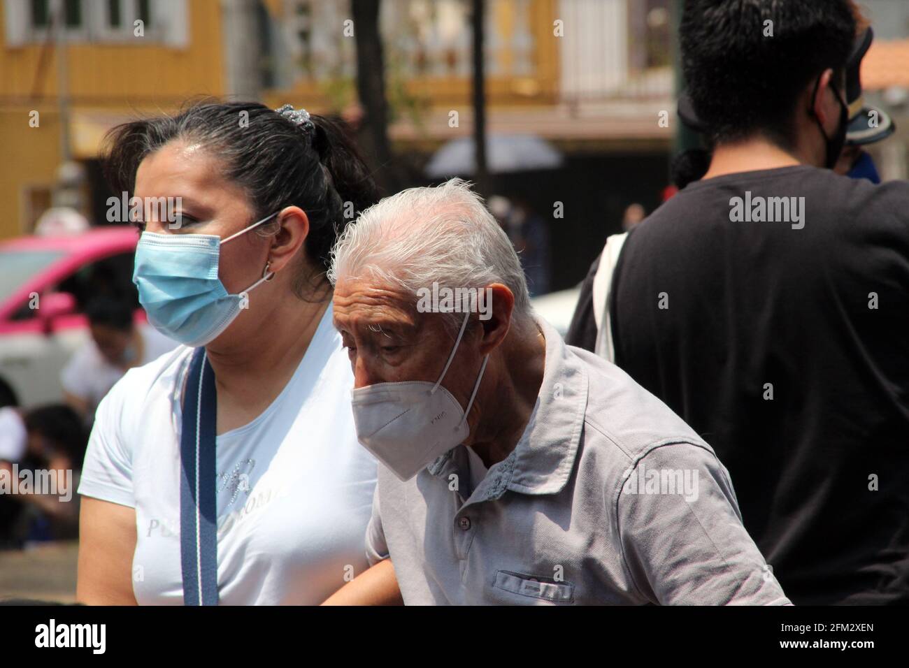 Pandemia in Messico. Vaccinazione. Foto Stock
