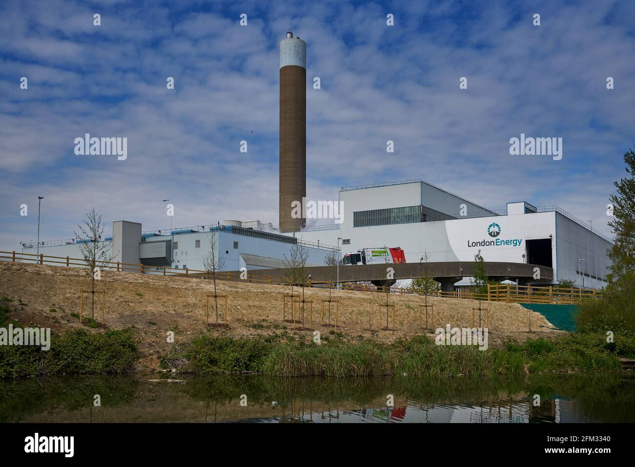 London Energy Waste-to-Energy Plant Foto Stock