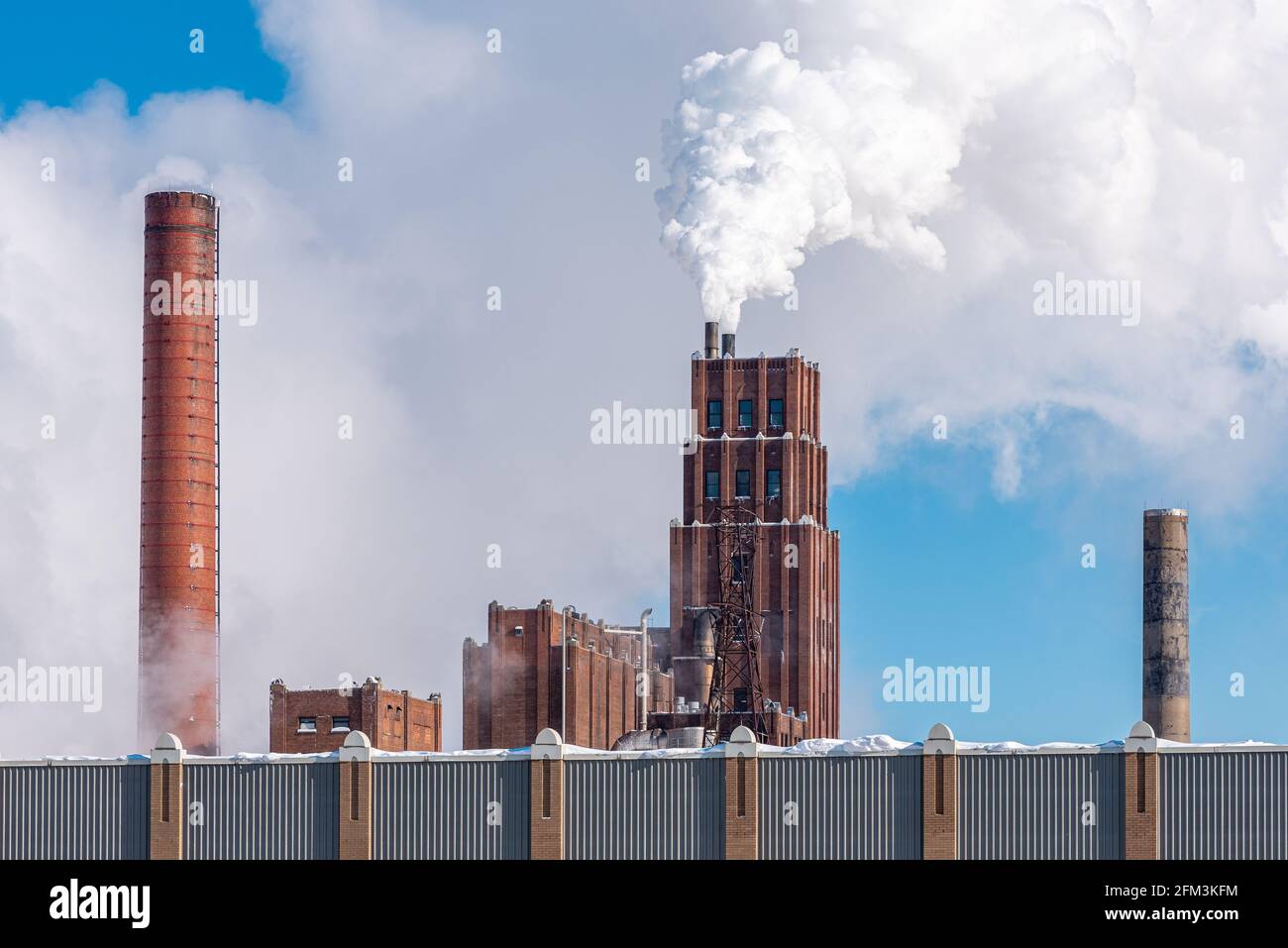 Whitebitch Quebec città industria della carta Foto Stock