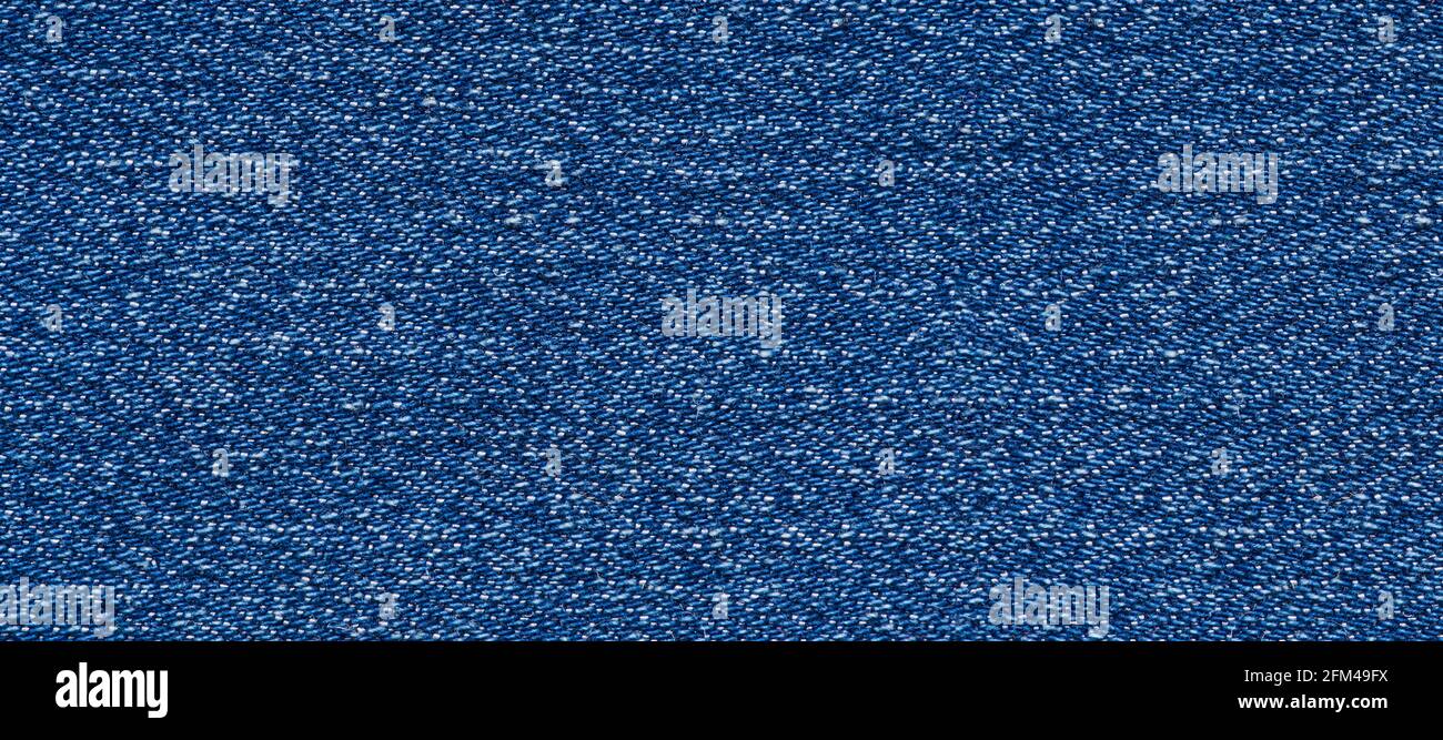 blue jeans macro texture sfondo. banner, panorama Foto Stock