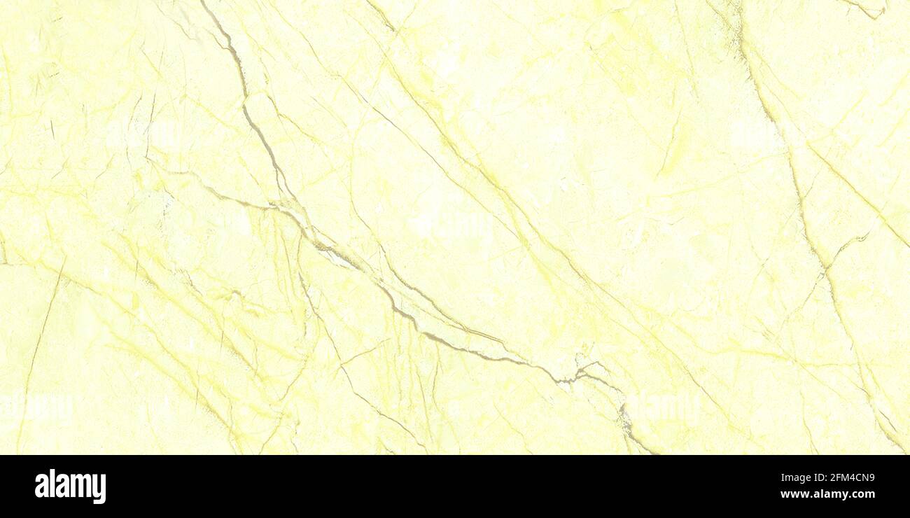 colore giallo chiaro texture semplice finitura lucida marmo ad alta risoluzione design con venature naturali Foto Stock