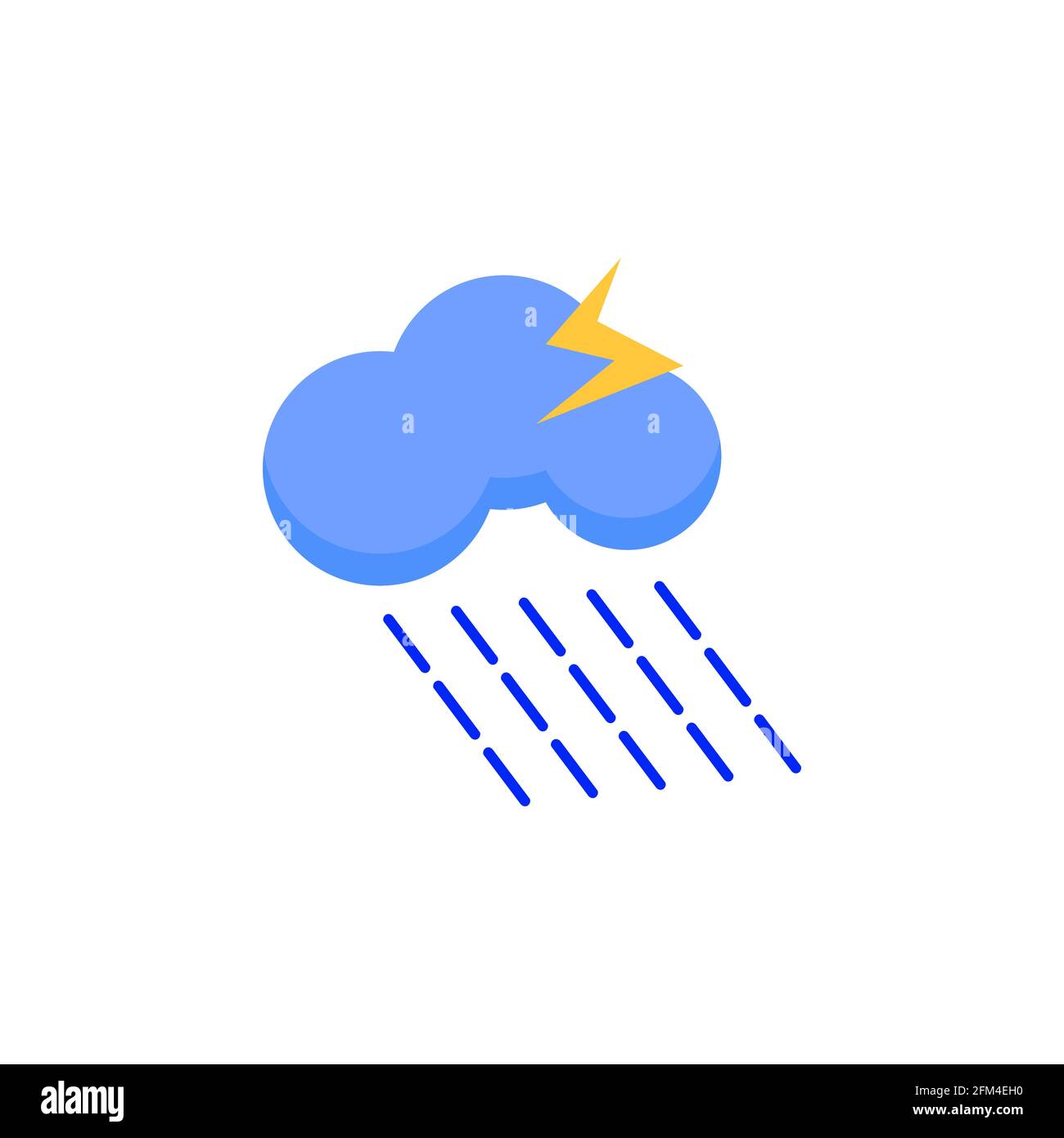 Icona concettuale di Storm Weather Illustrazione vettoriale eps10 Illustrazione Vettoriale