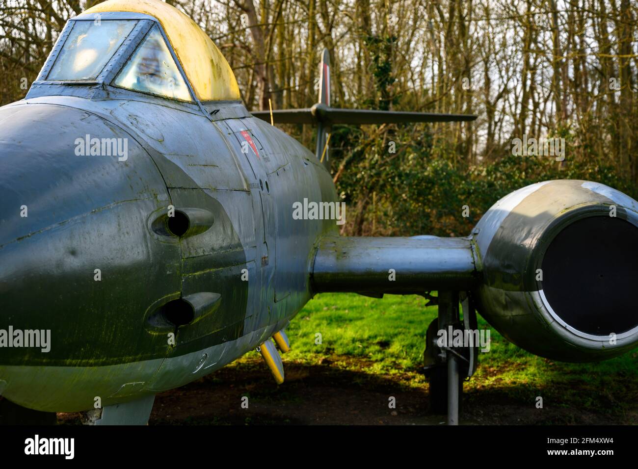Gloster Meteor era combattente militare a getto della Guerra fredda Foto Stock