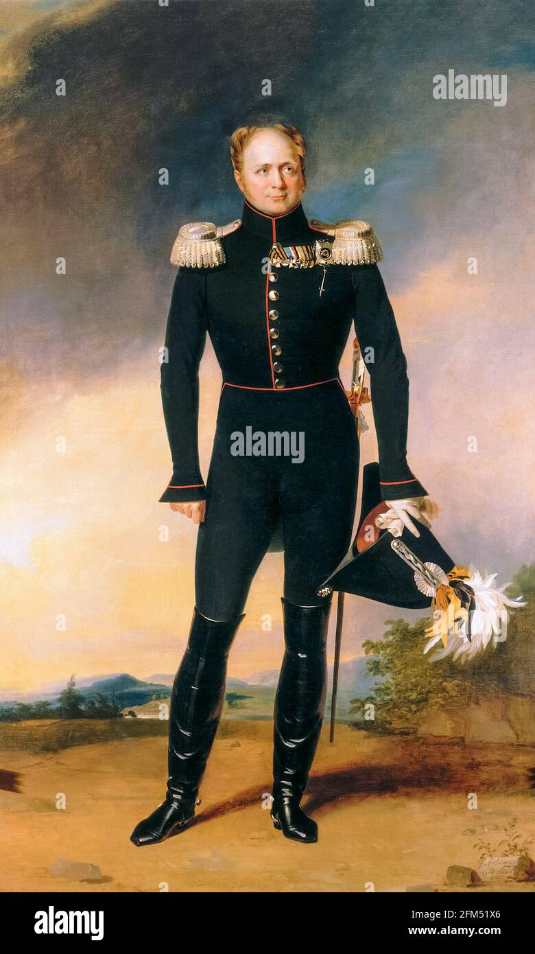 Alessandro i (1777-1825), Imperatore di Russia (1801-1825), ritratto di George Dawe, 1826 Foto Stock