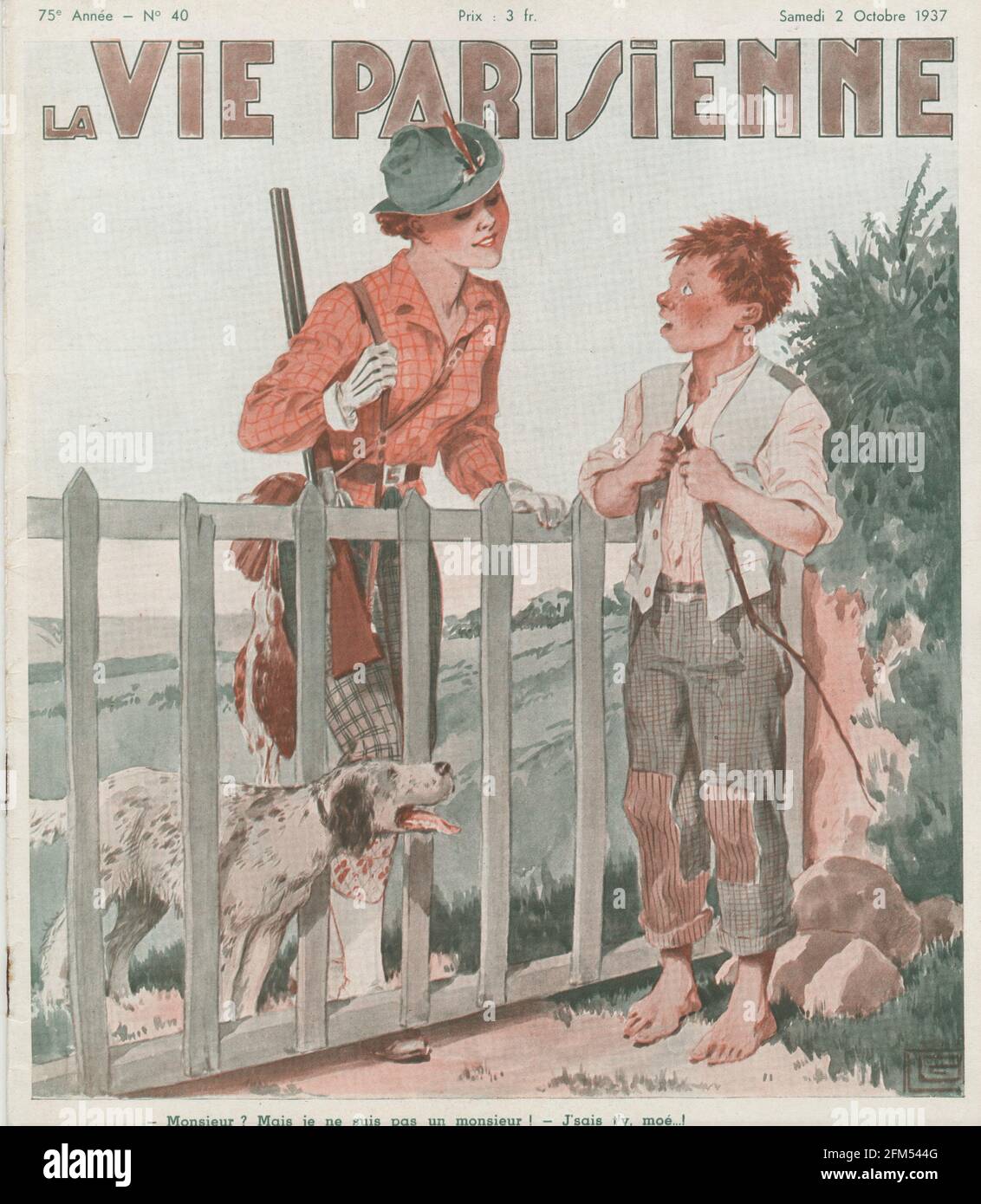 1930s Francia La Vie Parisienne Copertina Foto Stock