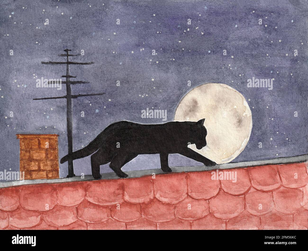 Biglietto auguri con gatto neri e frase motivazionale felicità - F... | su