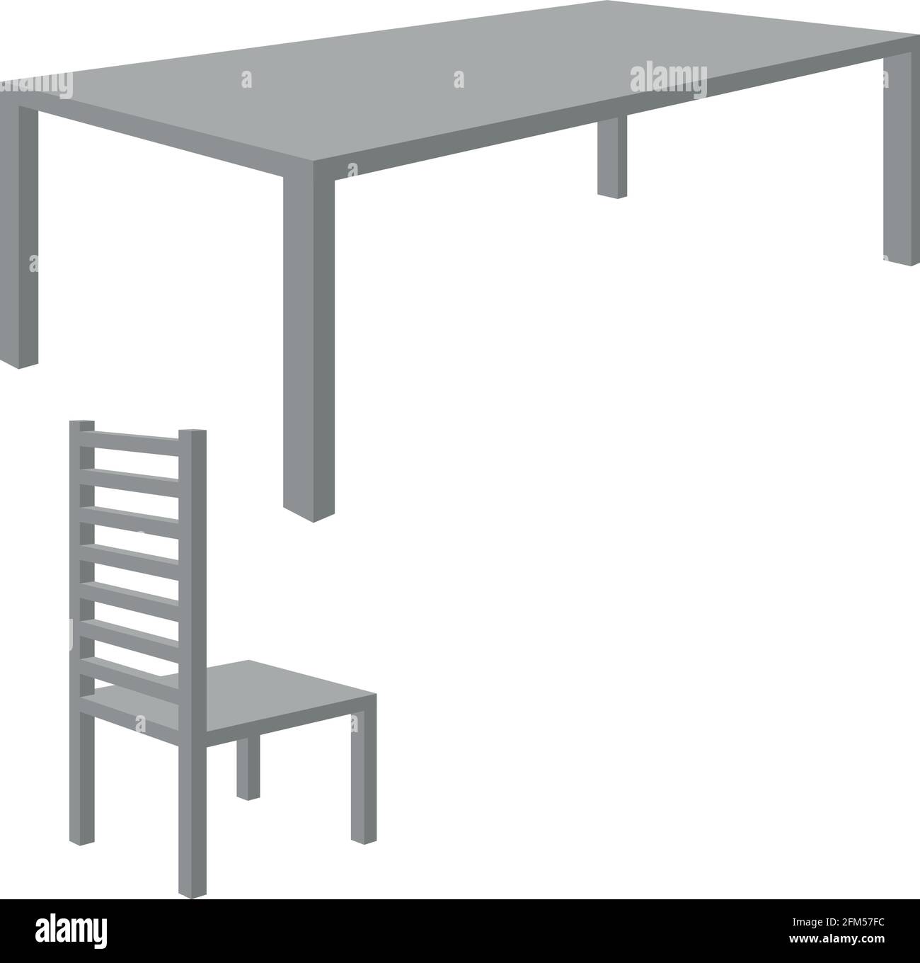 Tavolo con sedie per caffè. Illustrazione isometrica 3d piatta. Per infografiche e progetti EPS 10 Illustrazione Vettoriale
