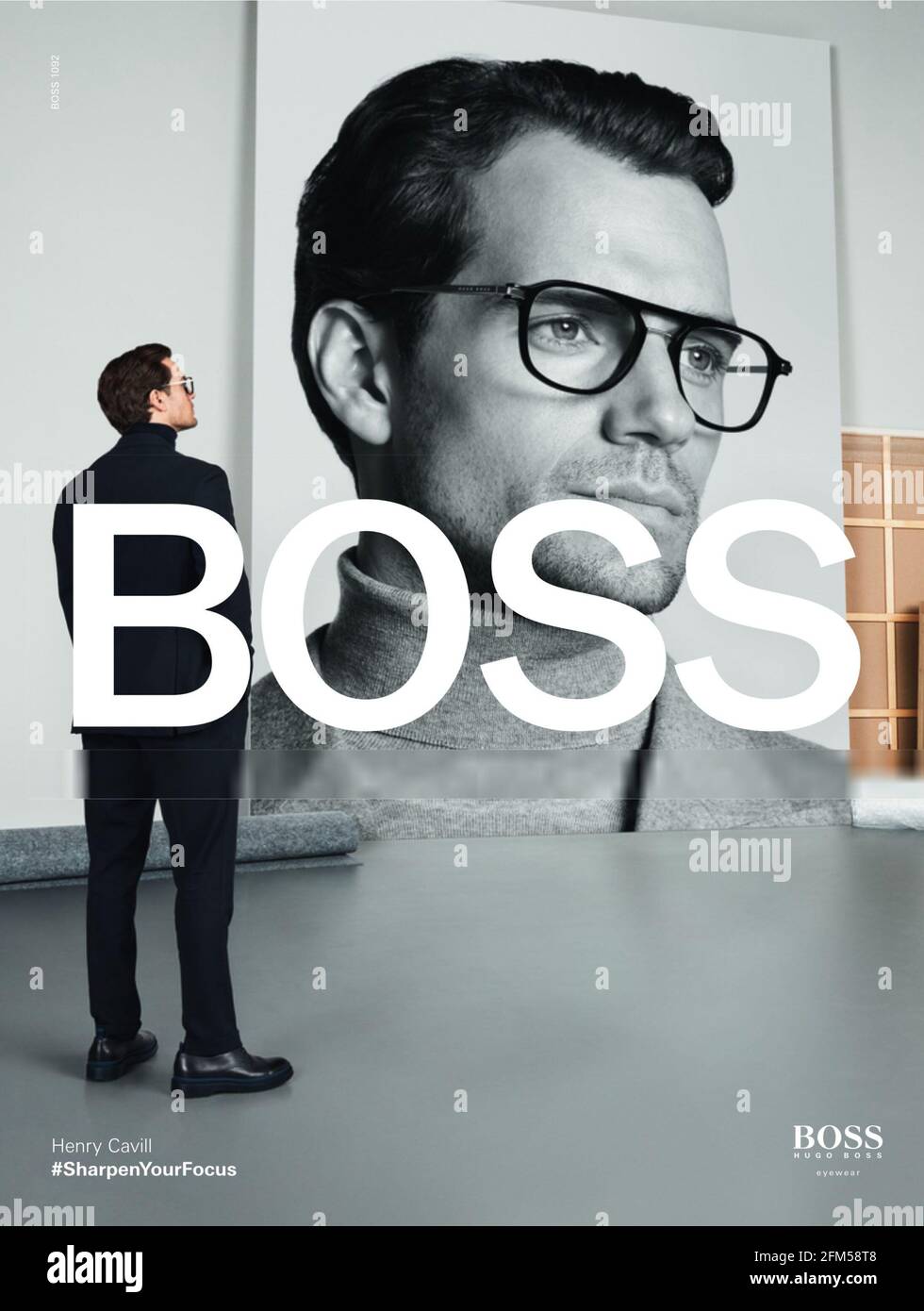 2010S UK Hugo Boss Magazine annuncio pubblicitario Foto Stock
