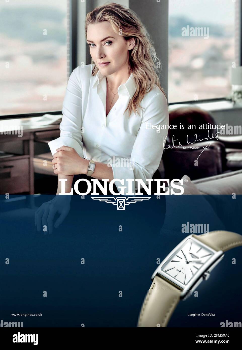 Pubblicit della rivista britannica Longines 2020 Foto stock Alamy