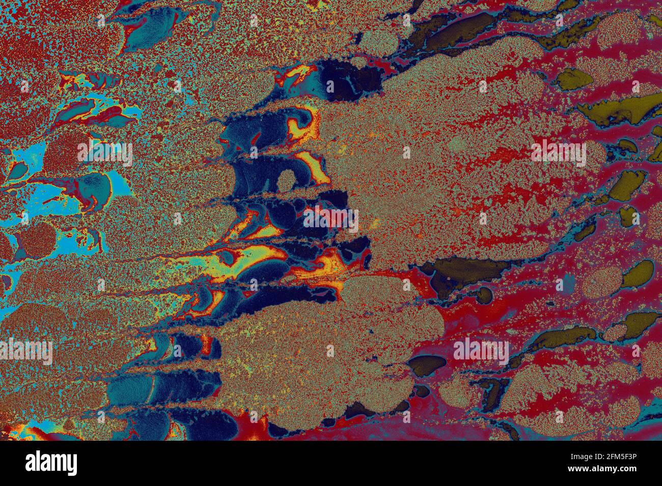 Scatto di una texture artistica dipinta a mano decorativa Foto Stock